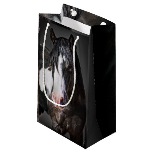 Petit Sac Cadeau Portrait de cheval II (Devant Angle)
