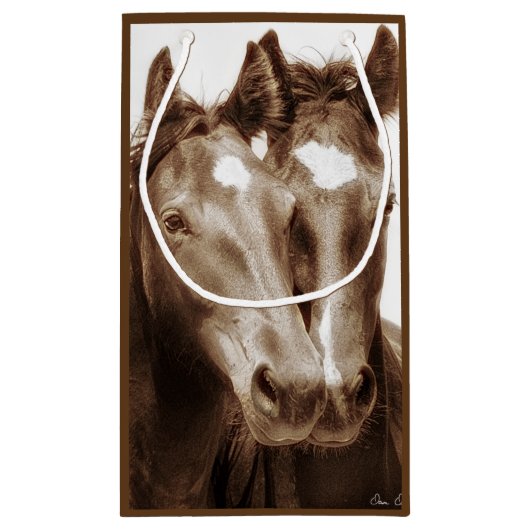 Petit Sac Cadeau Portrait de cheval III (Dos)