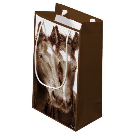 Petit Sac Cadeau Portrait de cheval III (Dos Angle)