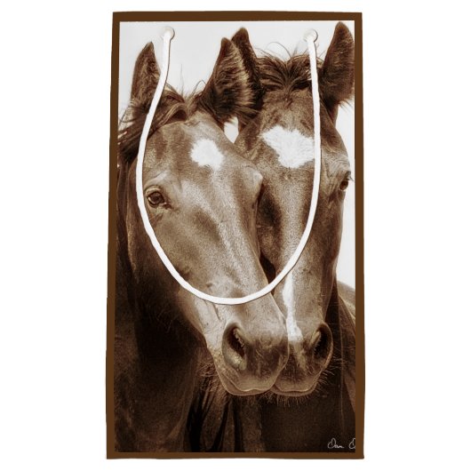 Petit Sac Cadeau Portrait de cheval III (Devant)