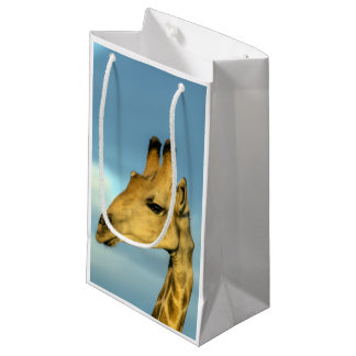 Petit Sac Cadeau Portrait de girafe