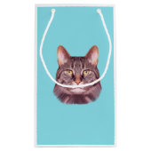 Petit Sac Cadeau Portrait photo de chat (Dos)