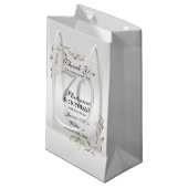 Petit Sac Cadeau Posh 70e anniversaire Platinum (Devant Angle)