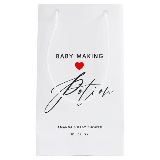 Petit Sac Cadeau Potion de fabrication de bébé (Devant)