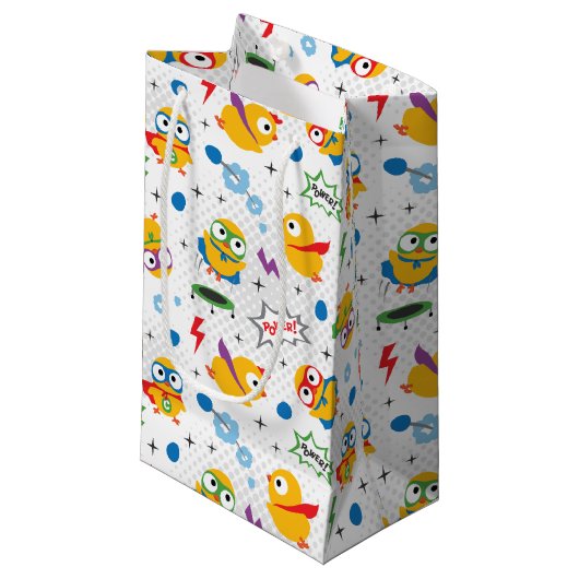 Petit Sac Cadeau Poulet de superhéros (Devant Angle)