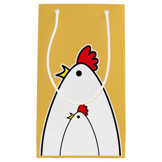 Petit Sac Cadeau Poulets (Devant)