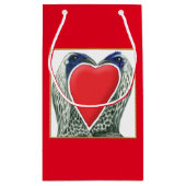 Petit Sac Cadeau Poulets de jeu Valentine (Dos)