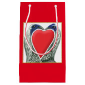 Petit Sac Cadeau Poulets de jeu Valentine (Devant)