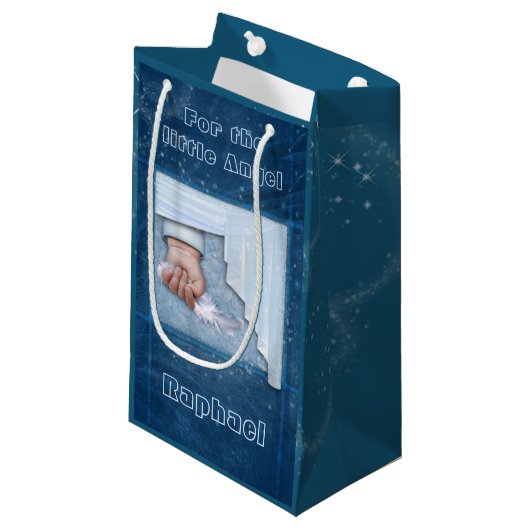 Petit Sac Cadeau Pour le petit ange (personnalisable) (Devant Angle)