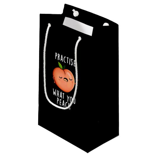 Petit Sac Cadeau Pratiquez ce que vous brossez Positif Fruit Pun Da (Devant Angle)