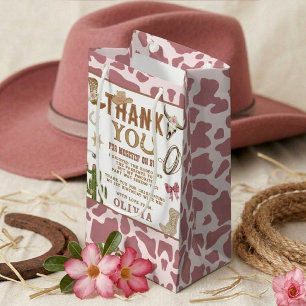Petit Sac Cadeau Premier Rodéo Cowgirl Western 1er Anniversaire