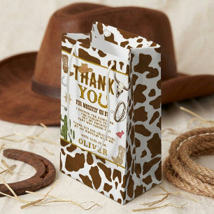 Petit Sac Cadeau Premier Rodéo Fête d'anniversaire Cowboy Boys 1 an