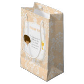 Petit Sac Cadeau Première Communion Africain-Américain Boy Merci (Devant Angle)