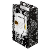 Petit Sac Cadeau Première communion Brunette Hair Boy Merci (Devant Angle)