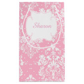 Petit Sac Cadeau Première Communion Brunette Merci de fille cheveux (Dos)