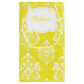 Petit Sac Cadeau Première Communion Damask Blonde fille Merci (Dos)