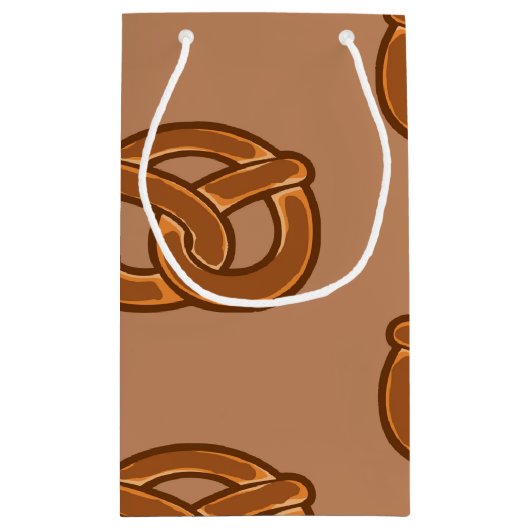 Petit Sac Cadeau Pretzels salés Amateurs de boulangerie Forme de bo (Dos)