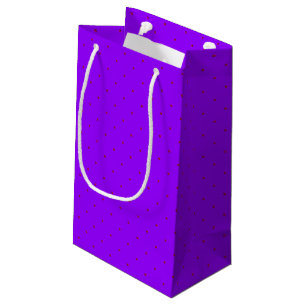 Petit Sac Cadeau Princess Dots-PINK sur PURPLE GIFT BAG S