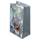 Petit Sac Cadeau Princesse de Glace (Devant Angle)