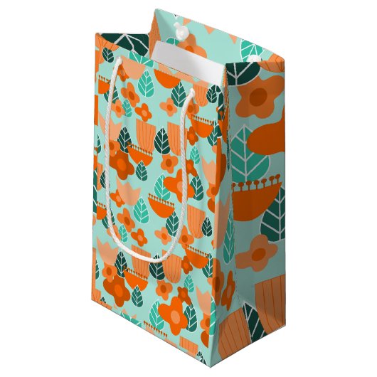 Petit Sac Cadeau Printemps scandinave (Devant Angle)