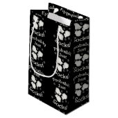 Petit Sac Cadeau Probablement Juste Des Chaussettes (Dos Angle)