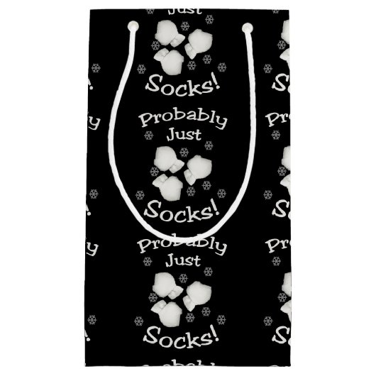 Petit Sac Cadeau Probablement Juste Des Chaussettes (Devant)