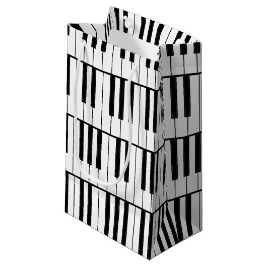 Petit Sac Cadeau Professeur de musique de piano (Devant Angle)