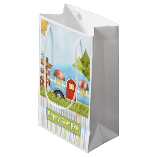 Petit Sac Cadeau Profondément satisfait - traînées heureuses à vous (Devant Angle)