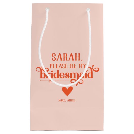 Petit Sac Cadeau Proposition de servante moderne personnalisée (Devant)