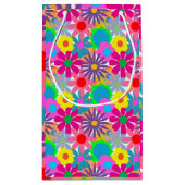 Petit Sac Cadeau Puissance des fleurs des années 1970 (Dos)