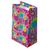 Petit Sac Cadeau Puissance des fleurs des années 1970 (Dos Angle)