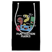 Petit Sac Cadeau Pun-tuation Marks Funny Pun Ponctuation Pun Dark B (Devant)