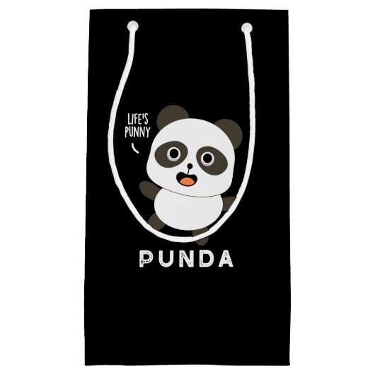Petit Sac Cadeau Punda Funny Animal Panda Pun Dark BG (Devant)
