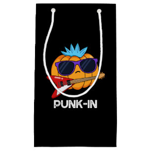 Petit Sac Cadeau Punk in Funny Punk Rock Citrouille Pun Dark BG