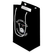 Petit Sac Cadeau Putter Plus Tard Que Jamais Drôle Golf Pun Dark BG (Devant Angle)