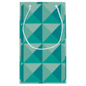Petit Sac Cadeau Pyramides Turquoise (Dos)