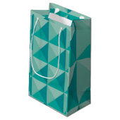 Petit Sac Cadeau Pyramides Turquoise (Dos Angle)