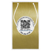 Petit Sac Cadeau QR Code Realtor Mortgage Company (Dos)