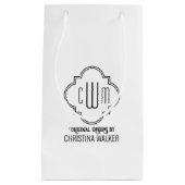 Petit Sac Cadeau Quatrefoil marocain 3 Emballage commercial initial (Devant)