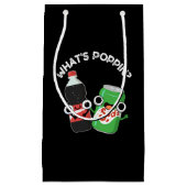 Petit Sac Cadeau Quel est Poppin Funny Soda Pun Pop Dark BG (Devant)