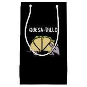 Petit Sac Cadeau Quesa-Dillo Funny Quesadilla Pun Dark BG (Devant)