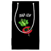 Petit Sac Cadeau Rad ish Funny Vegetable Radish Pun Dark BG (Devant)