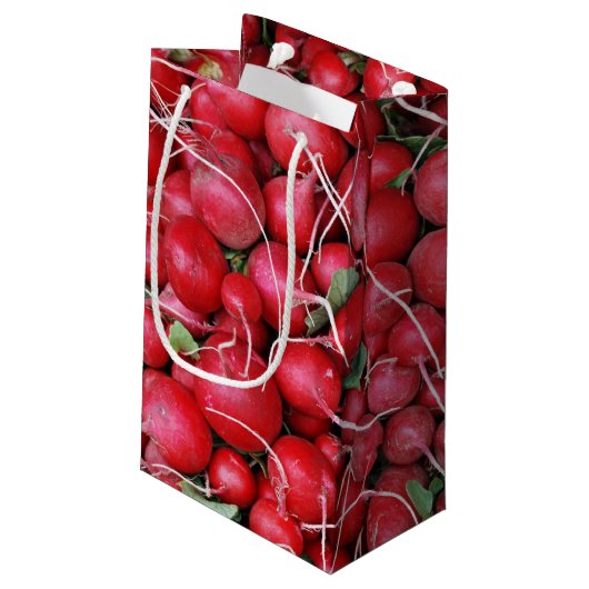 Petit Sac Cadeau Radis rouges (Dos Angle)