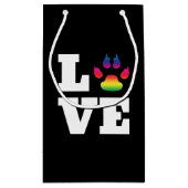 Petit Sac Cadeau Rainbow paw (Dos)