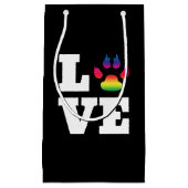 Petit Sac Cadeau Rainbow paw (Devant)