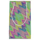Petit Sac Cadeau Rainbow Zigzags (Devant)