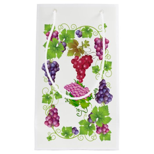 Petit Sac Cadeau Raisins (Devant)