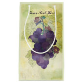 Petit Sac Cadeau Raisins rustiques personnalisés (Devant)