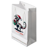 Petit Sac Cadeau rapace de Noël Santa hat (Devant Angle)