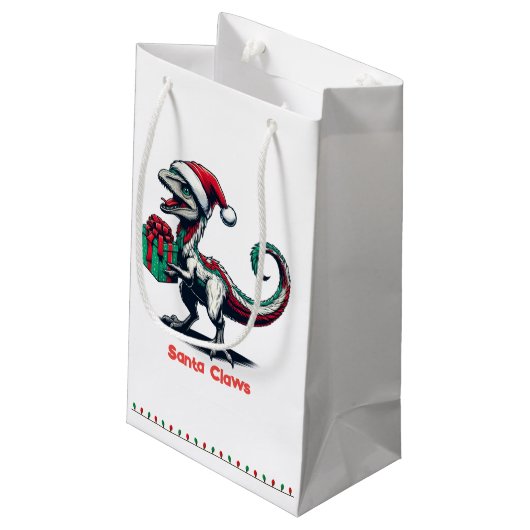 Petit Sac Cadeau rapace de Noël Santa hat (Dos Angle)